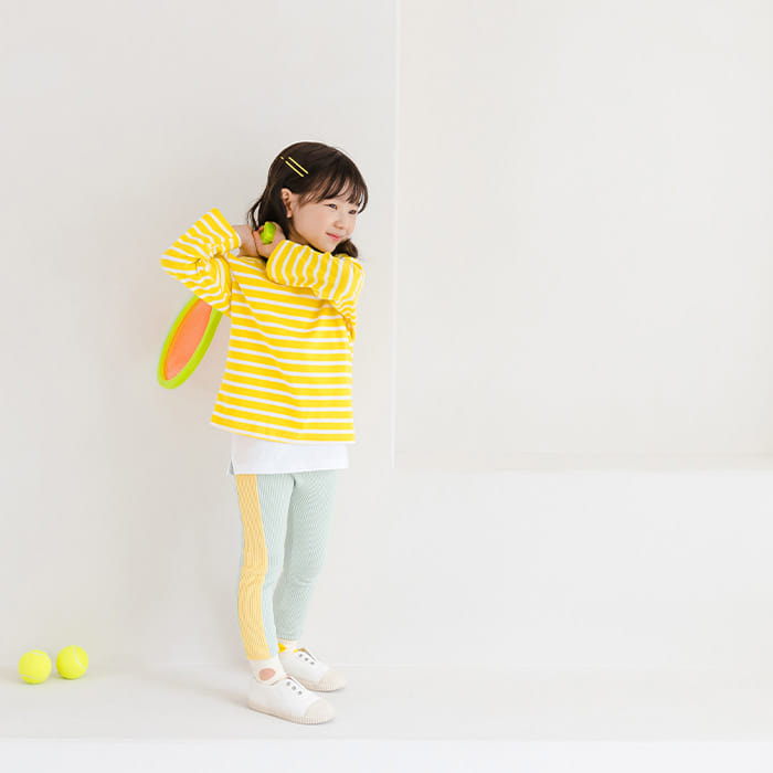 WHITESKETCHBOOK - Korean Children Fashion - #Kfashion4kids - Side Color Leggings - 5