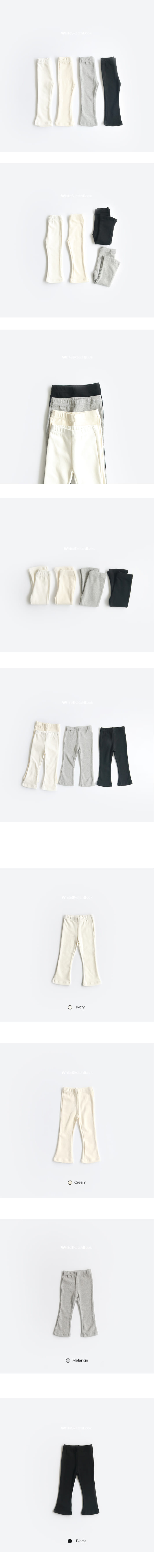 WHITESKETCHBOOK - Korean Children Fashion - #Kfashion4kids - Bootscut Leggings - 9