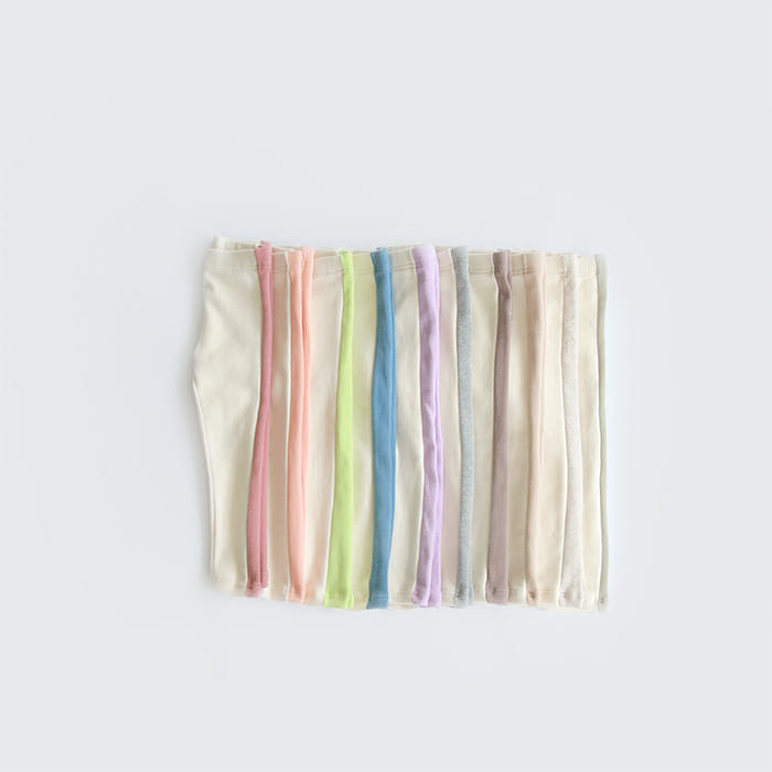 WHITESKETCHBOOK - Korean Children Fashion - #Kfashion4kids - Milk Color Leggings - 4