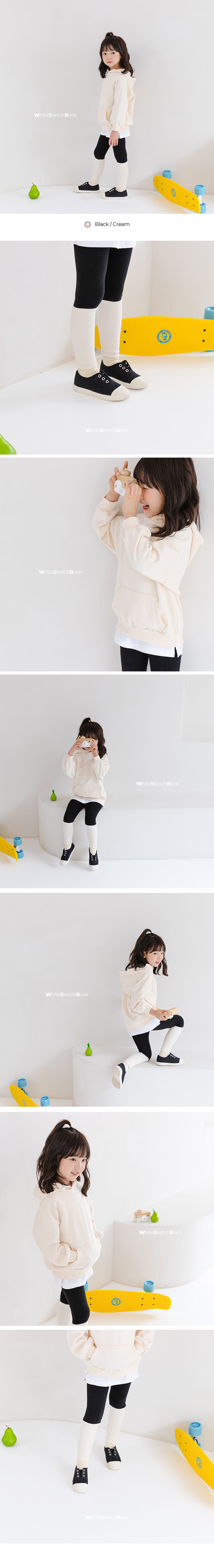 WHITESKETCHBOOK - Korean Children Fashion - #Kfashion4kids - Rib Color Leggings - 7