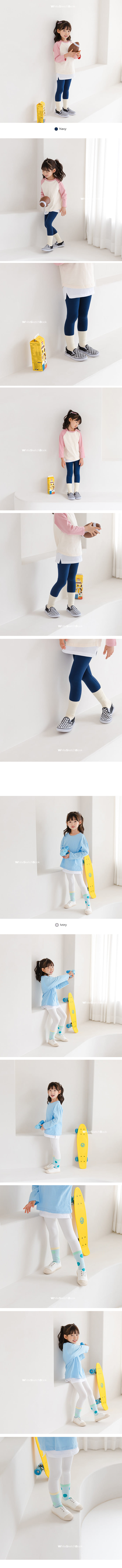 WHITESKETCHBOOK - Korean Children Fashion - #Kfashion4kids - Weekly Leggings - 8