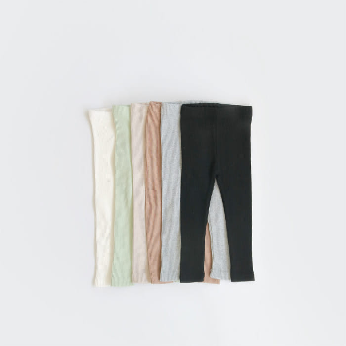 WHITESKETCHBOOK - Korean Children Fashion - #Kfashion4kids - Rib Leggings - 2