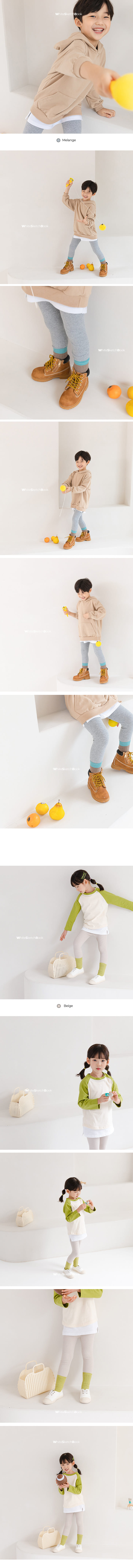 WHITESKETCHBOOK - Korean Children Fashion - #Kfashion4kids - Rib Leggings - 8
