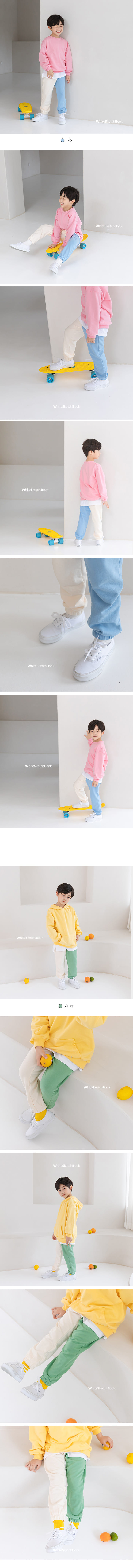 WHITESKETCHBOOK - Korean Children Fashion - #Kfashion4kids - Half Jogger Pants - 8