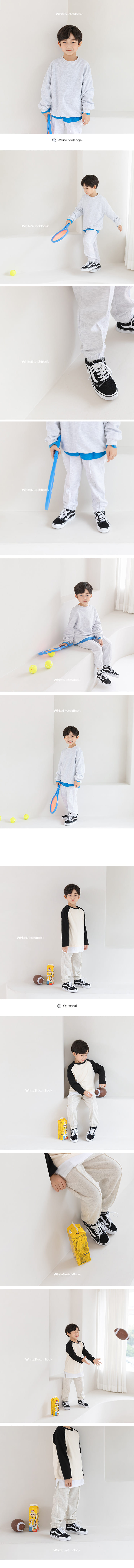 WHITESKETCHBOOK - Korean Children Fashion - #Kfashion4kids - Pintuck Jogger Pants - 8