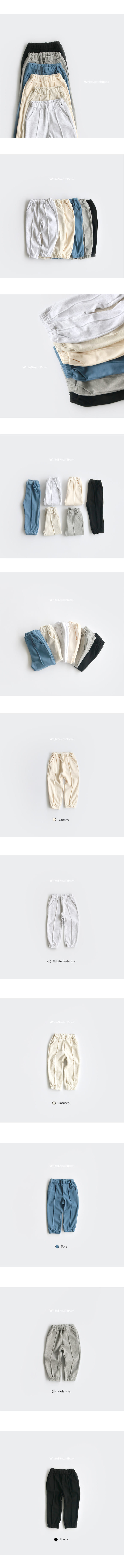 WHITESKETCHBOOK - Korean Children Fashion - #Kfashion4kids - Pintuck Jogger Pants - 9