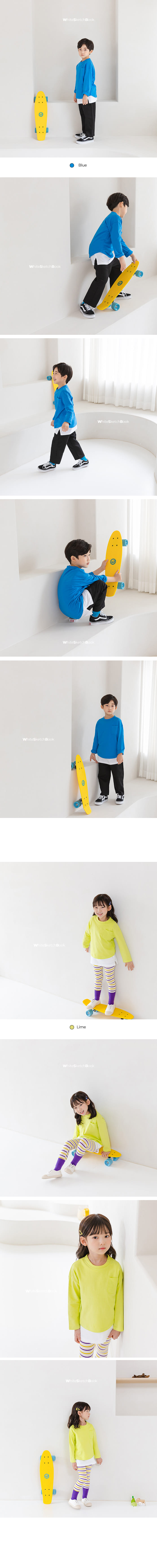 WHITESKETCHBOOK - Korean Children Fashion - #Kfashion4kids - Single Pocket Tee - 8