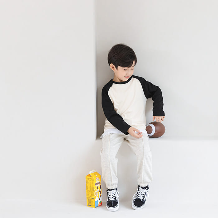 WHITESKETCHBOOK - Korean Children Fashion - #Kfashion4kids - Raglan Color Tee - 2