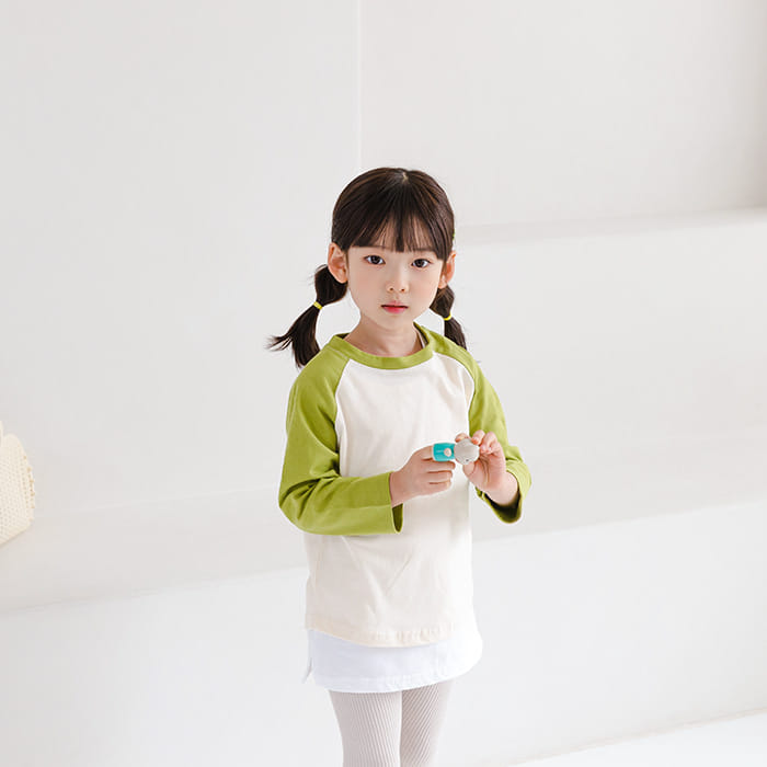 WHITESKETCHBOOK - Korean Children Fashion - #Kfashion4kids - Raglan Color Tee - 3