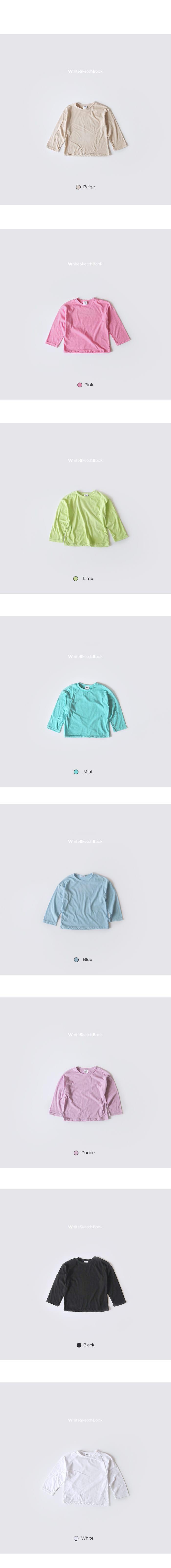 WHITESKETCHBOOK - Korean Children Fashion - #Kfashion4kids - Softly Washing Tee - 10