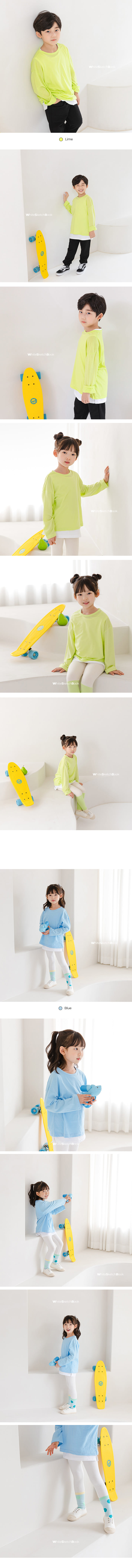 WHITESKETCHBOOK - Korean Children Fashion - #Kfashion4kids - Softly Washing Tee - 8