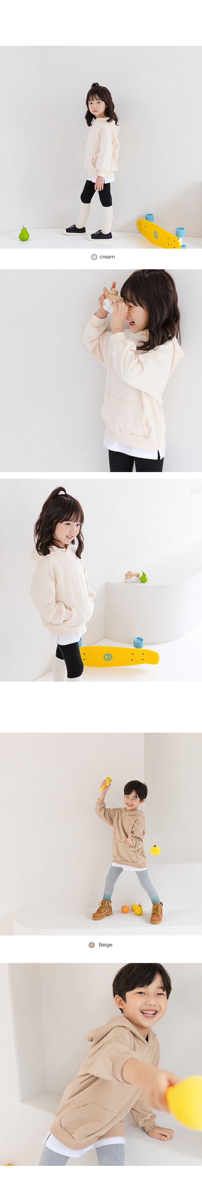 WHITESKETCHBOOK - Korean Children Fashion - #Kfashion4kids - Basic Hoody  - 10