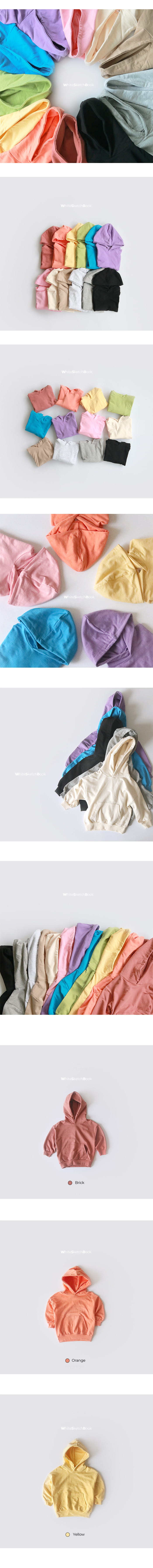 WHITESKETCHBOOK - Korean Children Fashion - #Kfashion4kids - Basic Hoody  - 11