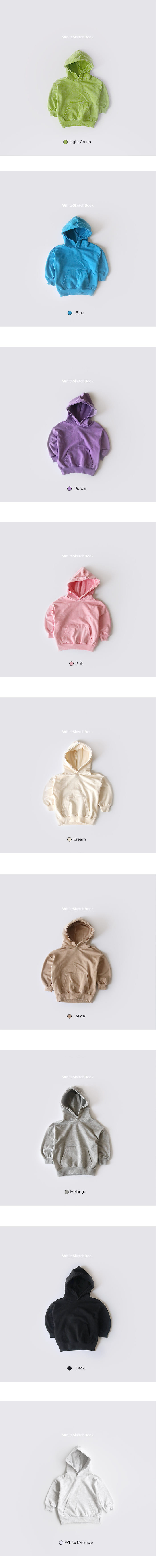 WHITESKETCHBOOK - Korean Children Fashion - #Kfashion4kids - Basic Hoody  - 12