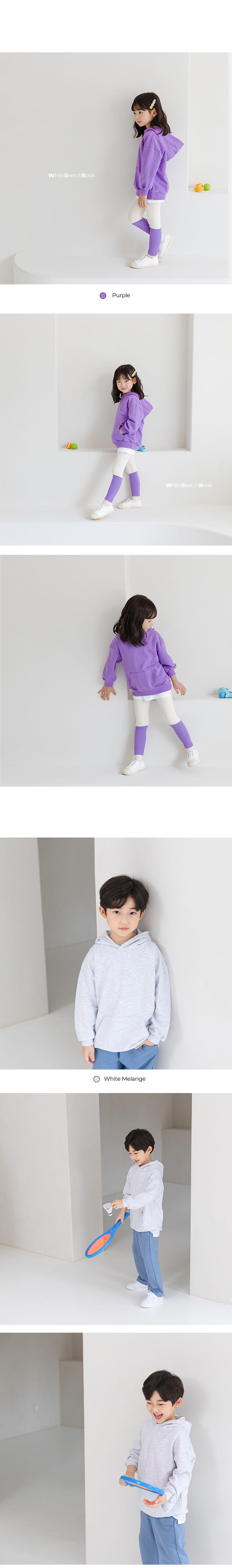 WHITESKETCHBOOK - Korean Children Fashion - #Kfashion4kids - Basic Hoody  - 9