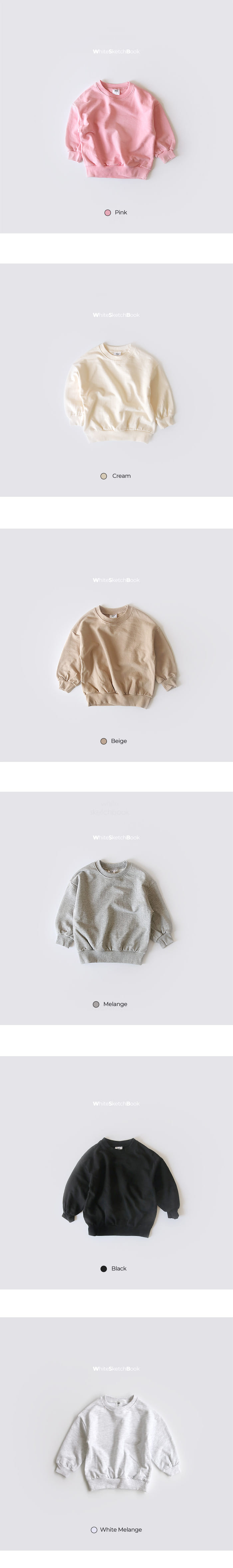 WHITESKETCHBOOK - Korean Children Fashion - #Kfashion4kids - New Basic Sweatshirt - 11