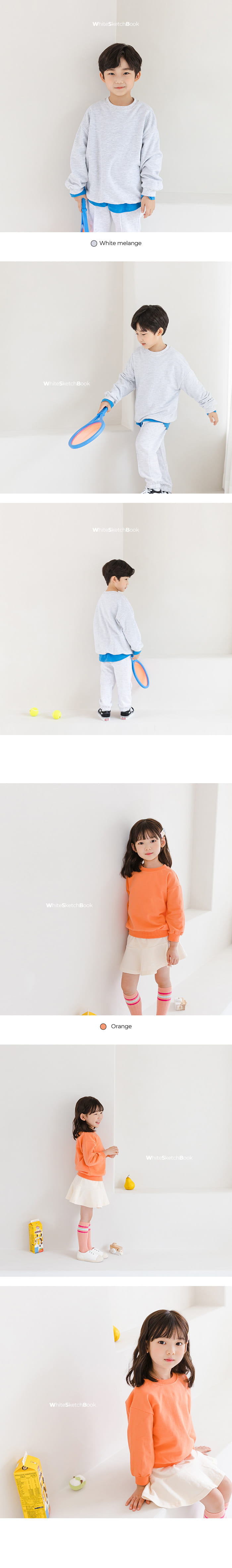 WHITESKETCHBOOK - Korean Children Fashion - #Kfashion4kids - New Basic Sweatshirt - 7