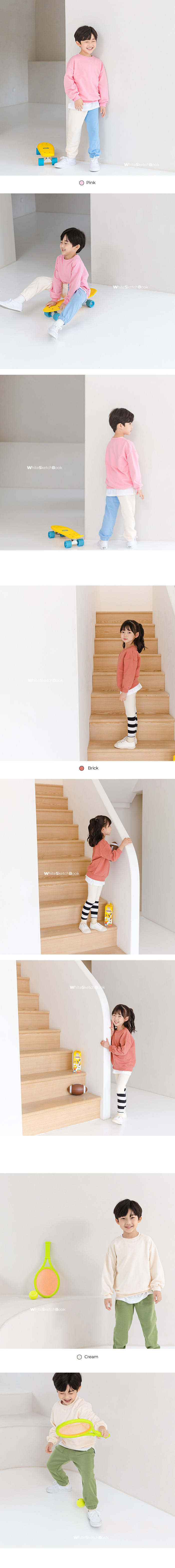 WHITESKETCHBOOK - Korean Children Fashion - #Kfashion4kids - New Basic Sweatshirt - 8