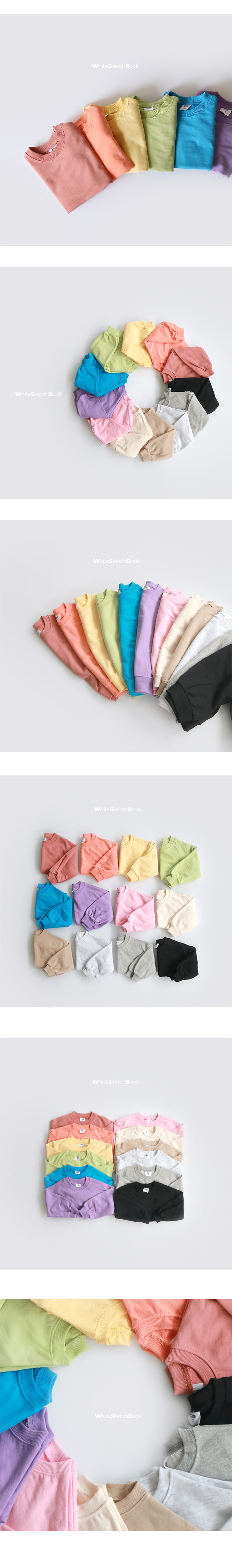 WHITESKETCHBOOK - Korean Children Fashion - #Kfashion4kids - New Basic Sweatshirt - 9