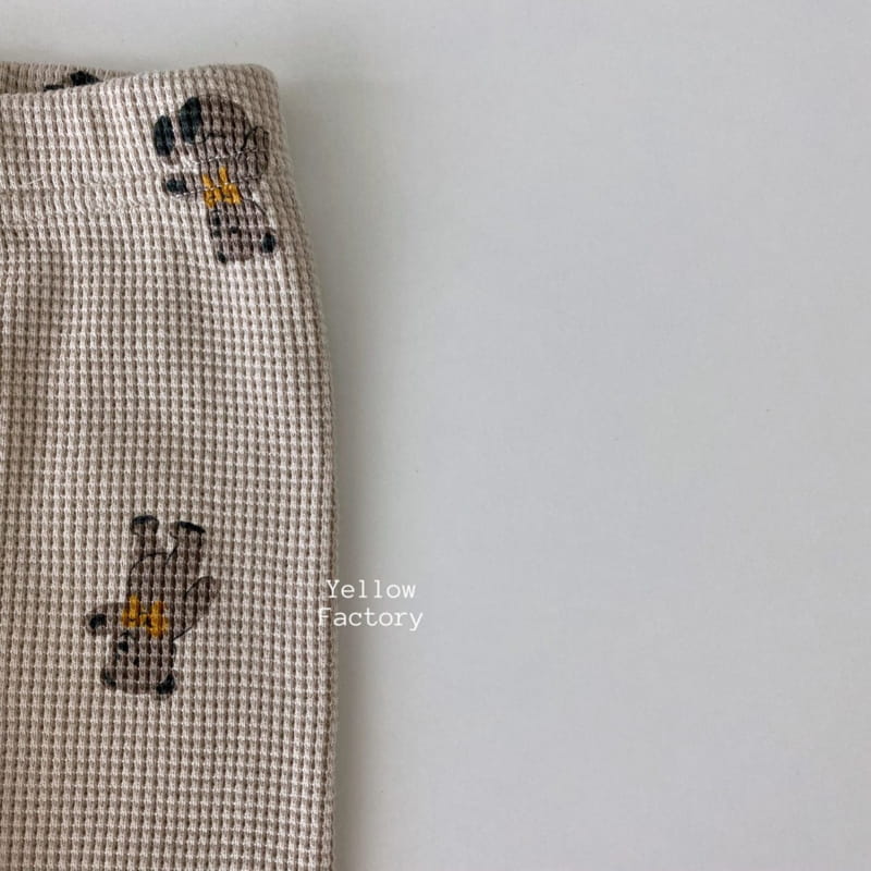 YELLOW FACTORY - Korean Children Fashion - #Kfashion4kids - Waffle Bear Leggings - 3