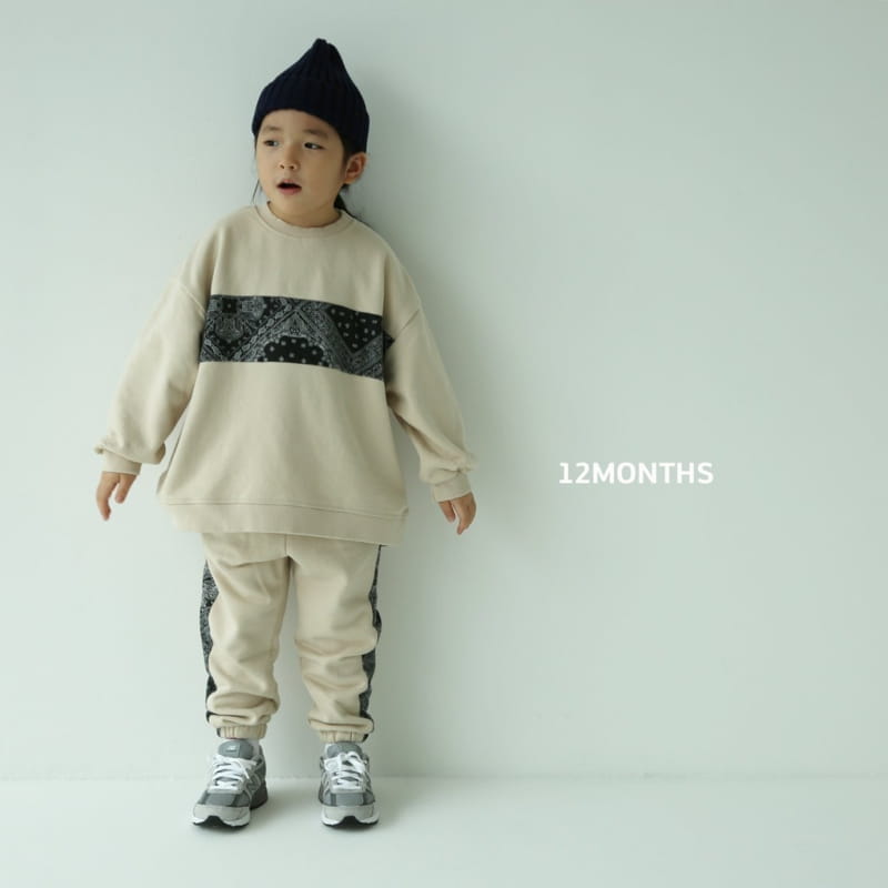 12 MONTH - Korean Children Fashion - #Kfashion4kids - A Paisely Top Bottom Set - 4