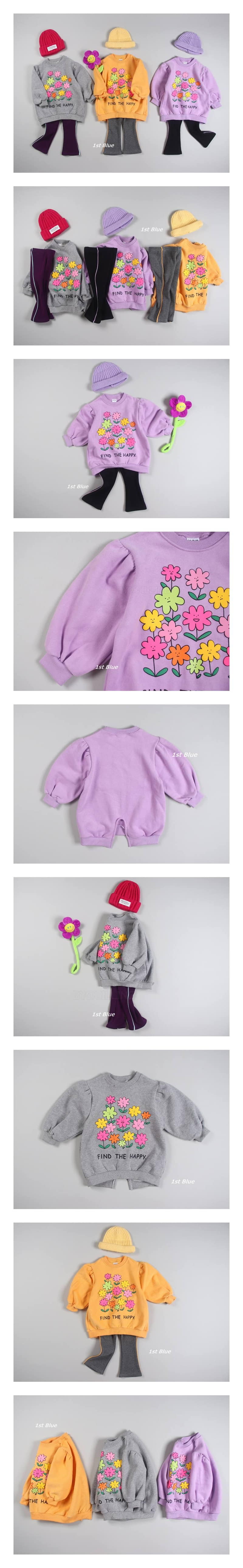 1ST BLUE - Korean Children Fashion - #Kfashion4kids - Find Roll Tee