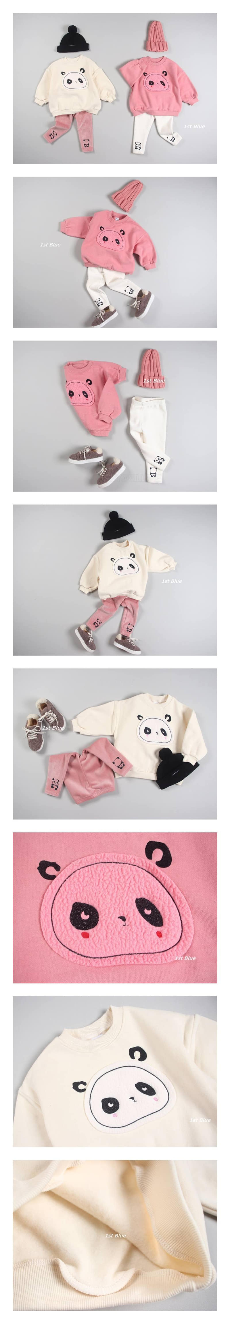 1ST BLUE - Korean Children Fashion - #Kfashion4kids - Panda Sweatshirt