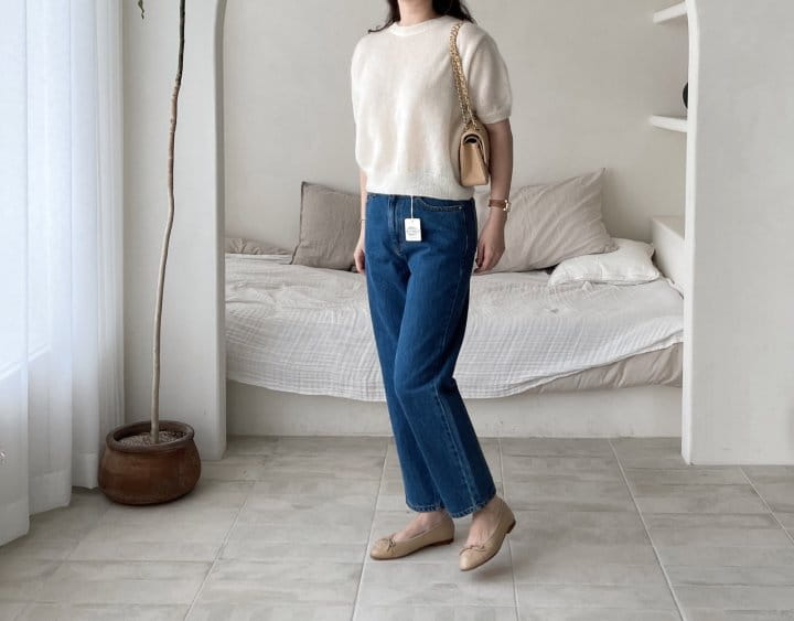 AFTER GLOW - Korean Children Fashion - #Kfashion4kids - Mohair Short Sleeves Knit - 4