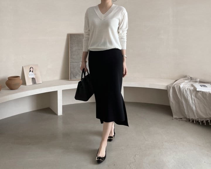 AFTER GLOW - Korean Children Fashion - #Kfashion4kids - Wool V Neck Knit