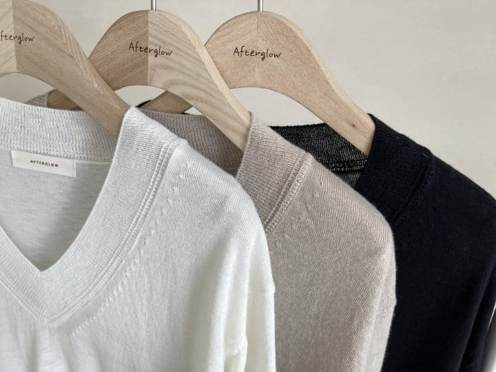 AFTER GLOW - Korean Children Fashion - #Kfashion4kids - Wool V Neck Knit - 12