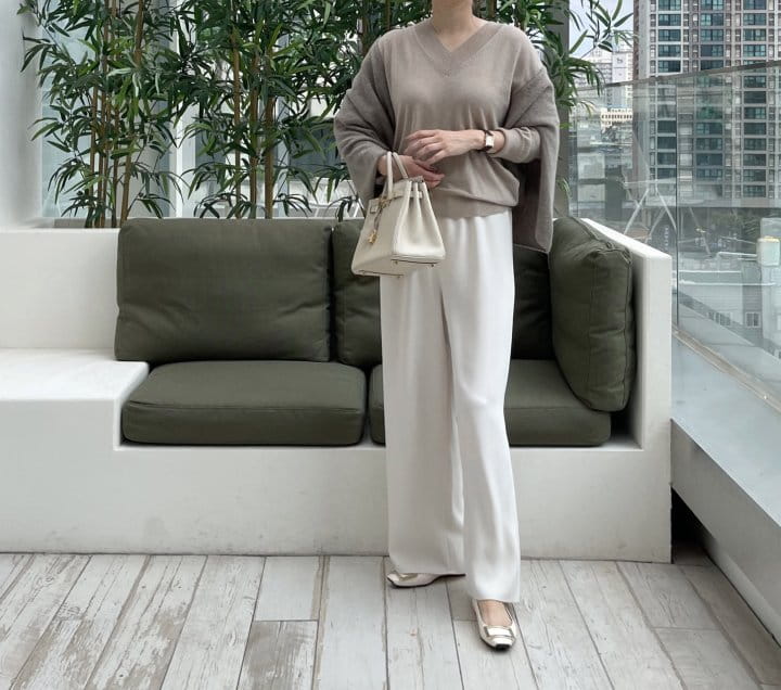 AFTER GLOW - Korean Children Fashion - #Kfashion4kids - Wool V Neck Knit - 4