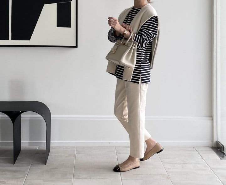 AFTER GLOW - Korean Children Fashion - #Kfashion4kids - Saint Stripes Tee - 10