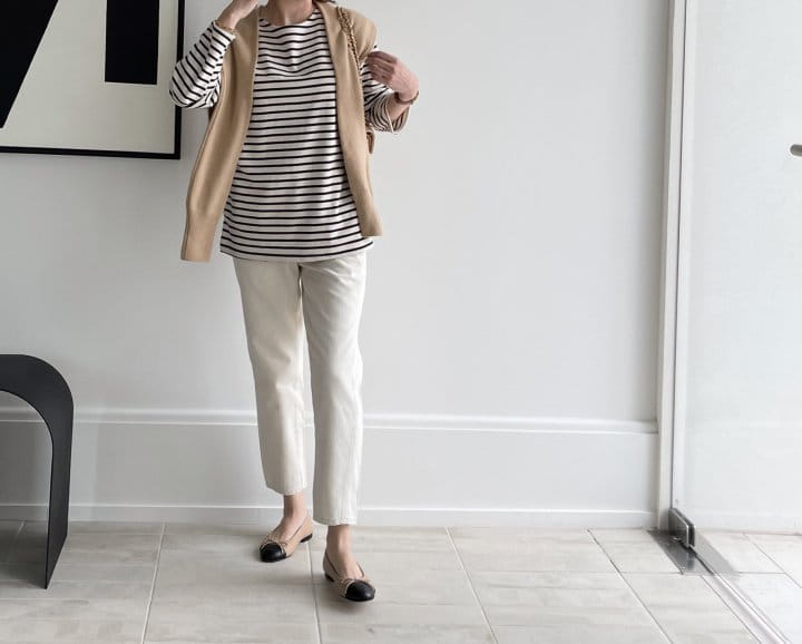 AFTER GLOW - Korean Children Fashion - #Kfashion4kids - Saint Stripes Tee - 3