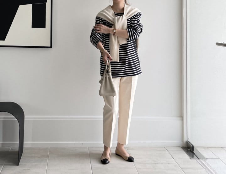 AFTER GLOW - Korean Children Fashion - #Kfashion4kids - Saint Stripes Tee - 7