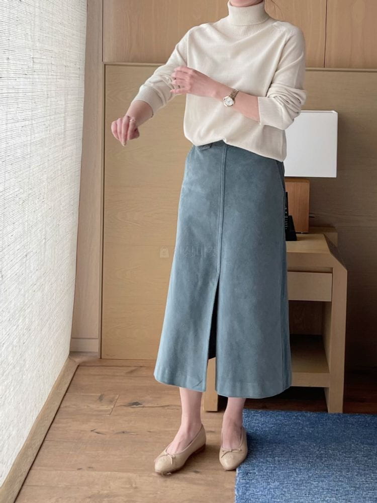 AFTER GLOW - Korean Children Fashion - #Kfashion4kids - The Row Wool Turtleneck Knit - 2