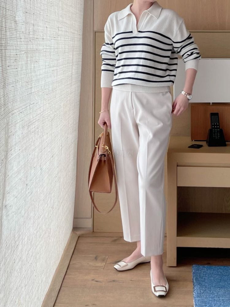 AFTER GLOW - Korean Children Fashion - #Kfashion4kids - Shelly Stripes Knit - 2