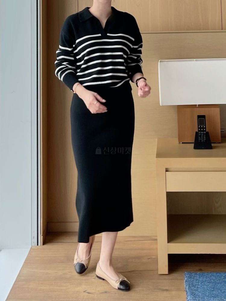 AFTER GLOW - Korean Children Fashion - #Kfashion4kids - Shelly Stripes Knit - 3