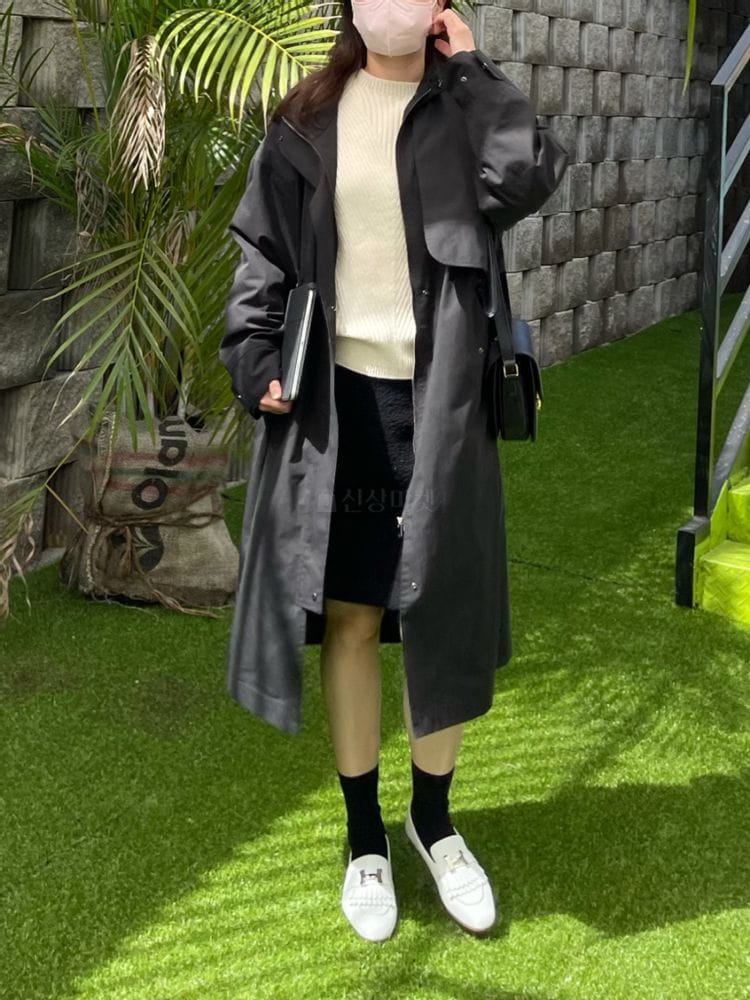 AFTER GLOW - Korean Children Fashion - #Kfashion4kids - Hoody Trench Coat - 2