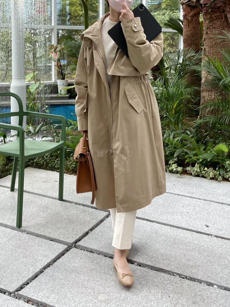 AFTER GLOW - Korean Children Fashion - #Kfashion4kids - Hoody Trench Coat - 4