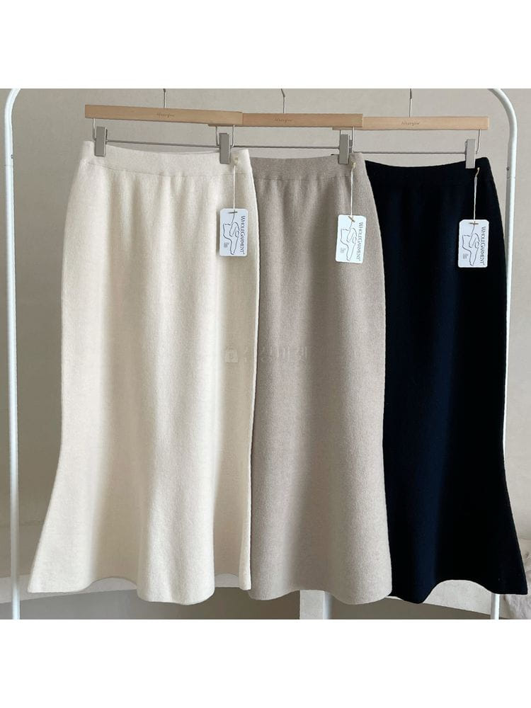 AFTER GLOW - Korean Children Fashion - #Kfashion4kids - Holgament Bell Line Skirt