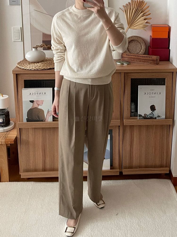 AFTER GLOW - Korean Children Fashion - #Kfashion4kids - The Low Two Tuck Pants - 2