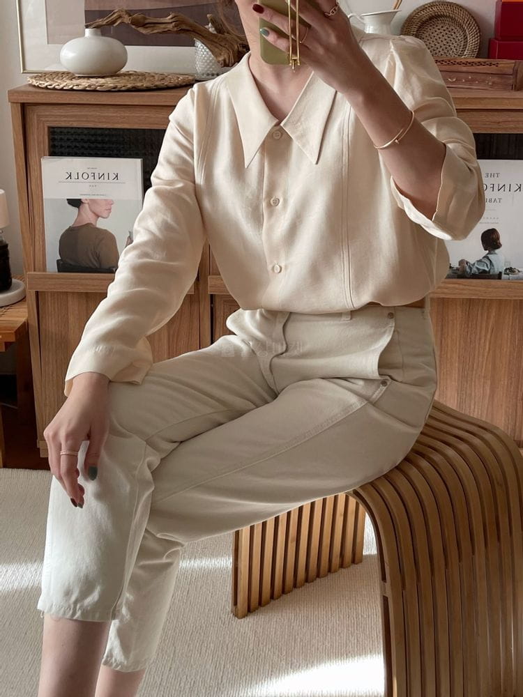 AFTER GLOW - Korean Children Fashion - #Kfashion4kids - Margi Pintuck Blouse - 3