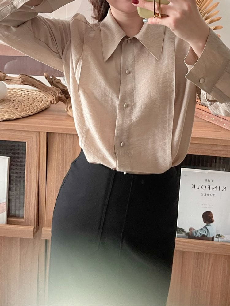 AFTER GLOW - Korean Children Fashion - #Kfashion4kids - Seri Pintuck Blouse - 3