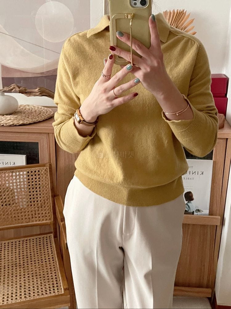 AFTER GLOW - Korean Children Fashion - #Kfashion4kids - Saddle Collar Knit