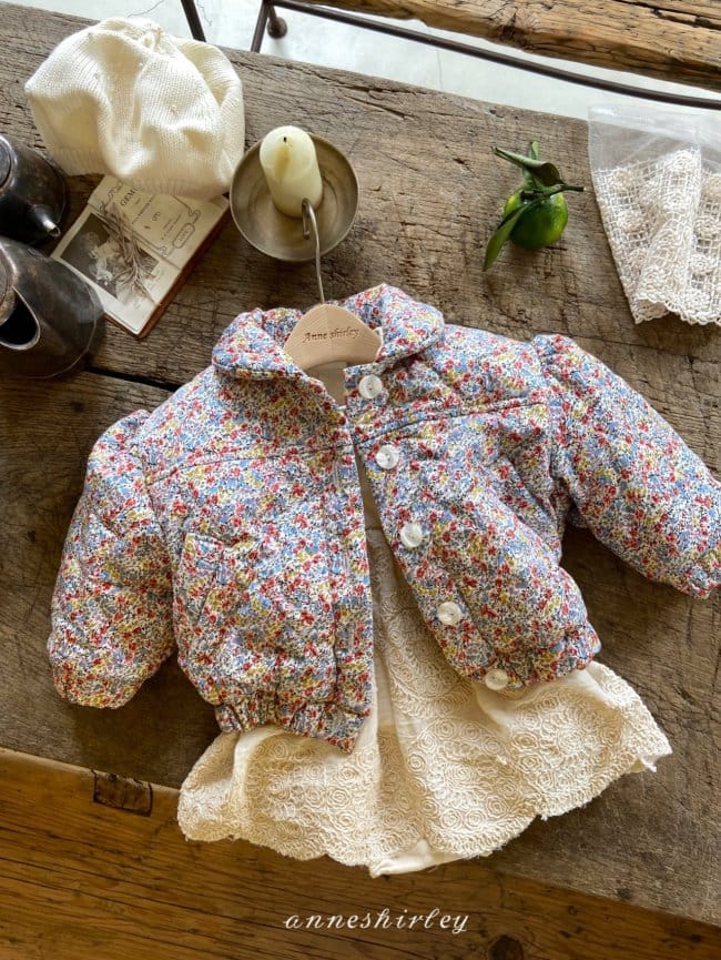 ANNE SHIRLEY - Korean Children Fashion - #Kfashion4kids - Flower Padding Jacket