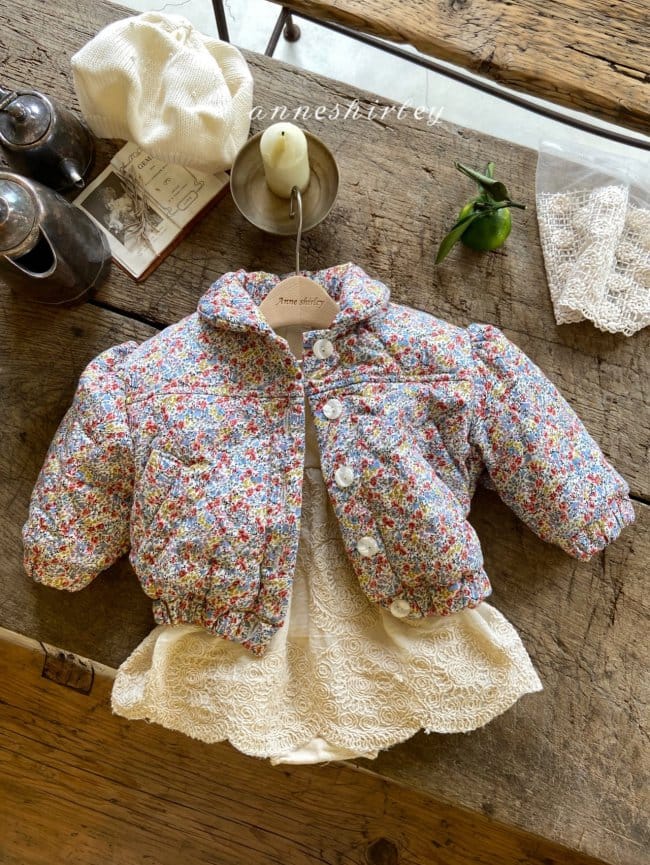 ANNE SHIRLEY - Korean Children Fashion - #Kfashion4kids - Flower Padding Jacket - 10