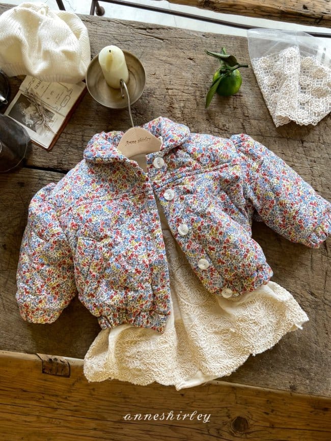 ANNE SHIRLEY - Korean Children Fashion - #Kfashion4kids - Flower Padding Jacket - 2