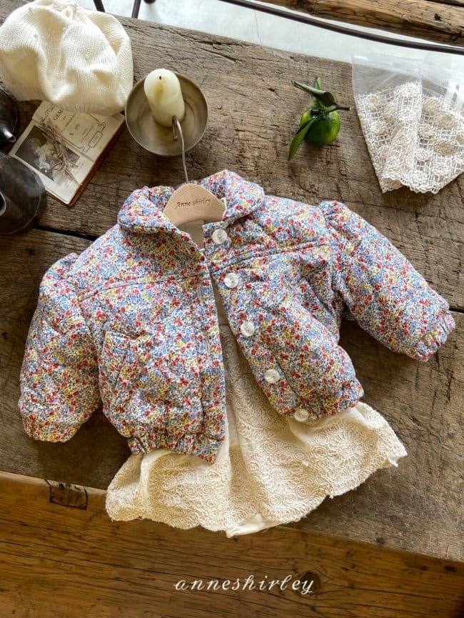 ANNE SHIRLEY - Korean Children Fashion - #Kfashion4kids - Flower Padding Jacket - 3