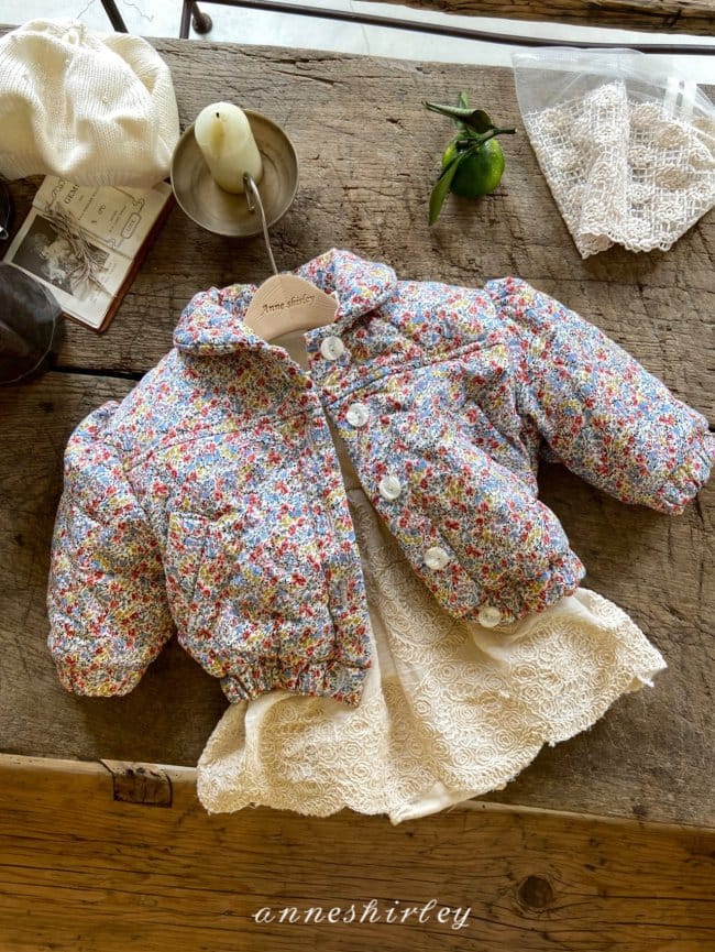 ANNE SHIRLEY - Korean Children Fashion - #Kfashion4kids - Flower Padding Jacket - 4
