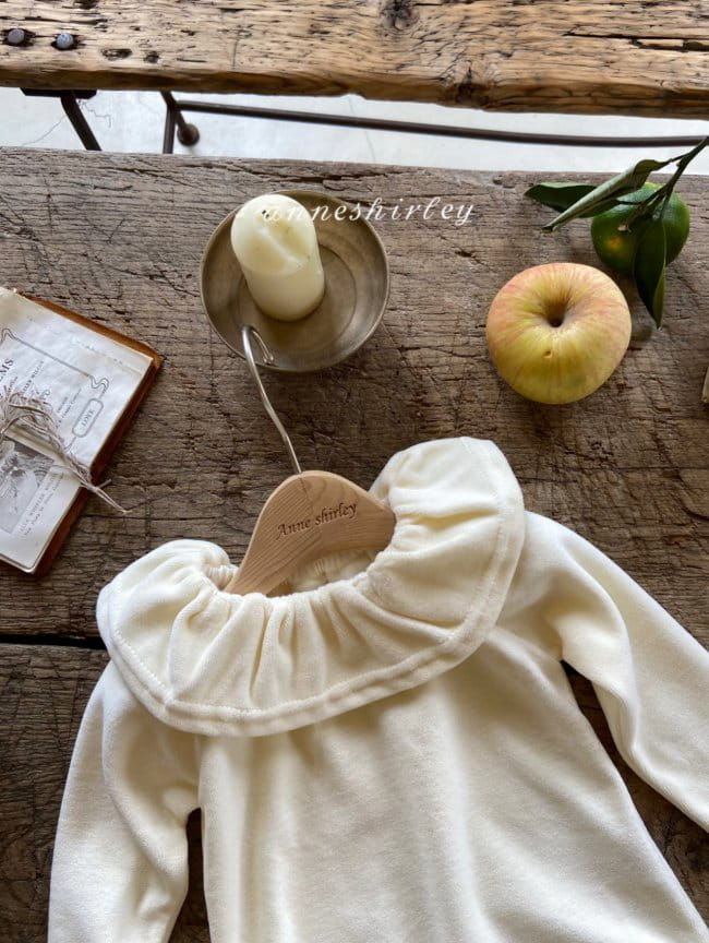 ANNE SHIRLEY - Korean Children Fashion - #Kfashion4kids - Creamy Velvet Rabbit Bodysuit with Bonnet - 4